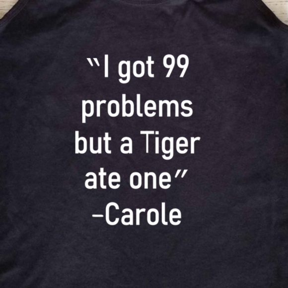 Carol Fed Her Husband to the Tigers - black tank - Picture 2 of 3